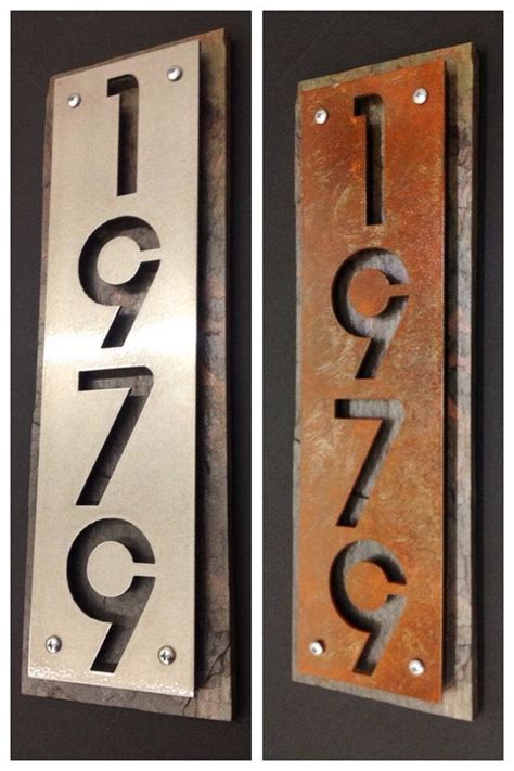 etsy house numbers metal|personalized metal house numbers.